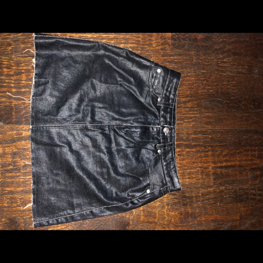 Denim black shiny forever 21